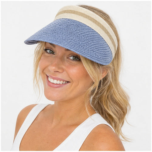 HS Fashion Zonneklep Basic - Grijs 06 - Grijs - on model
