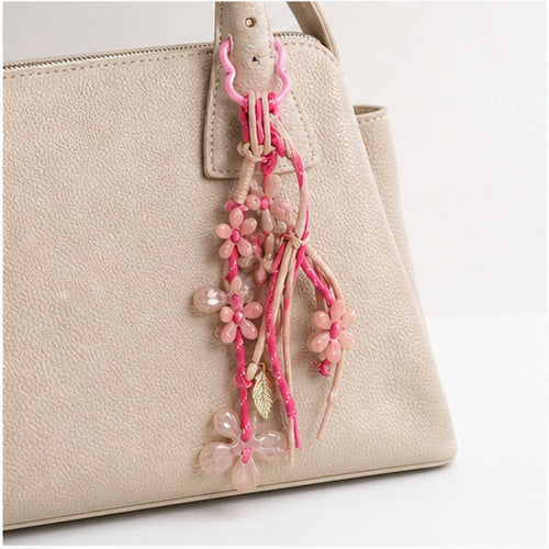 HS Fashion Tassenhanger - Beige design 35 - Beige design 35 - on model