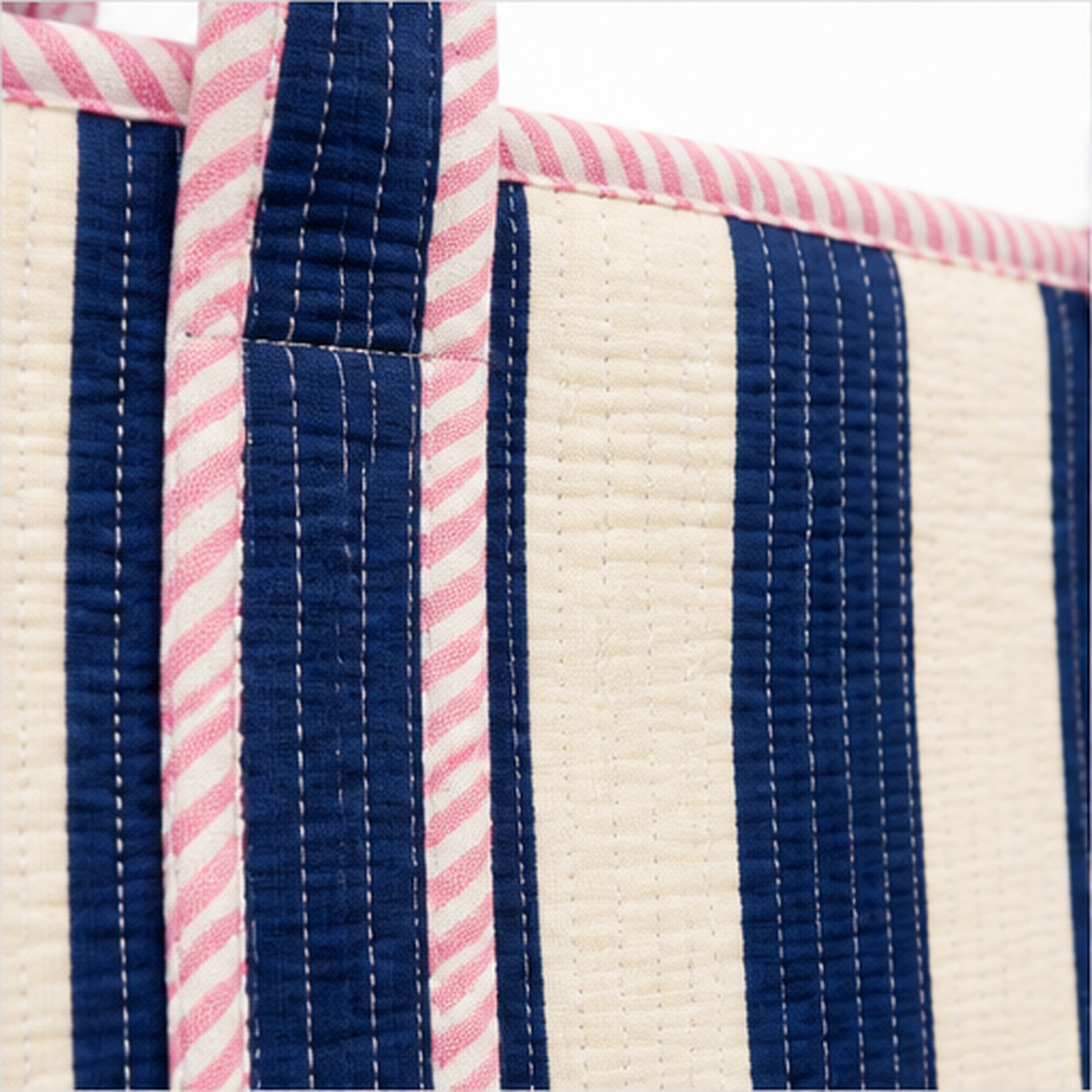 HS Cream Navy Striped - detail