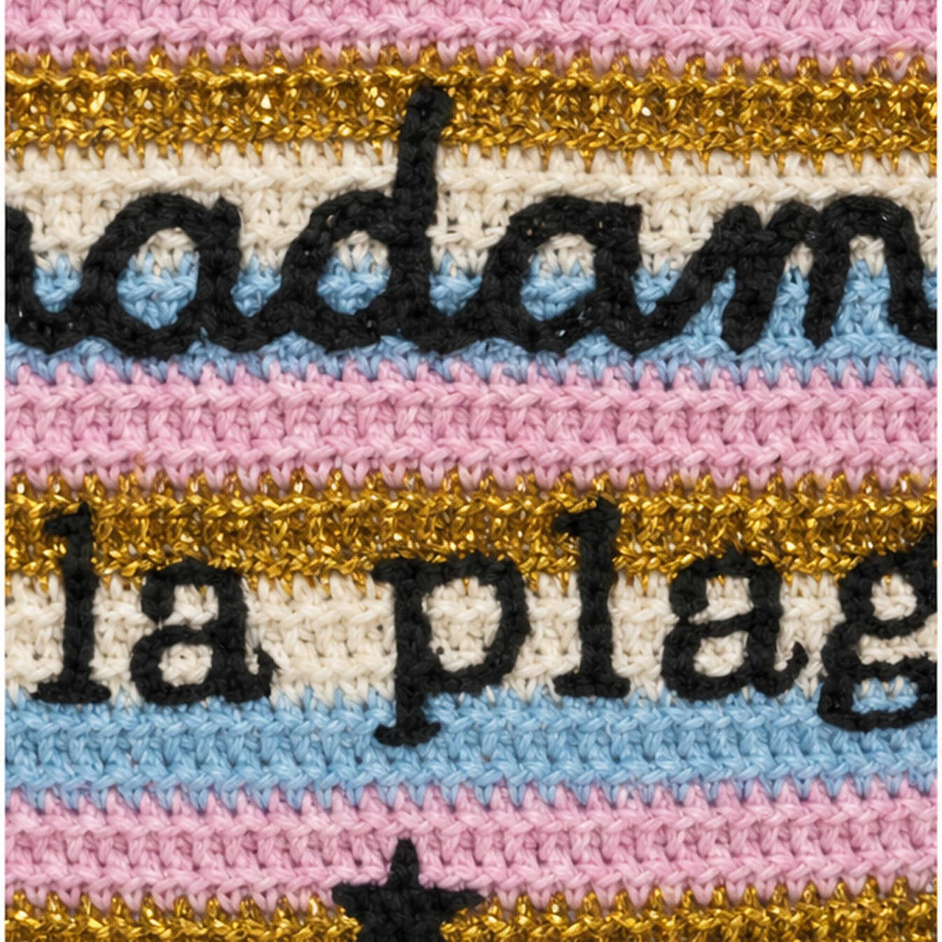 HS strandtas Blauw - detail van materiaal en afwerking