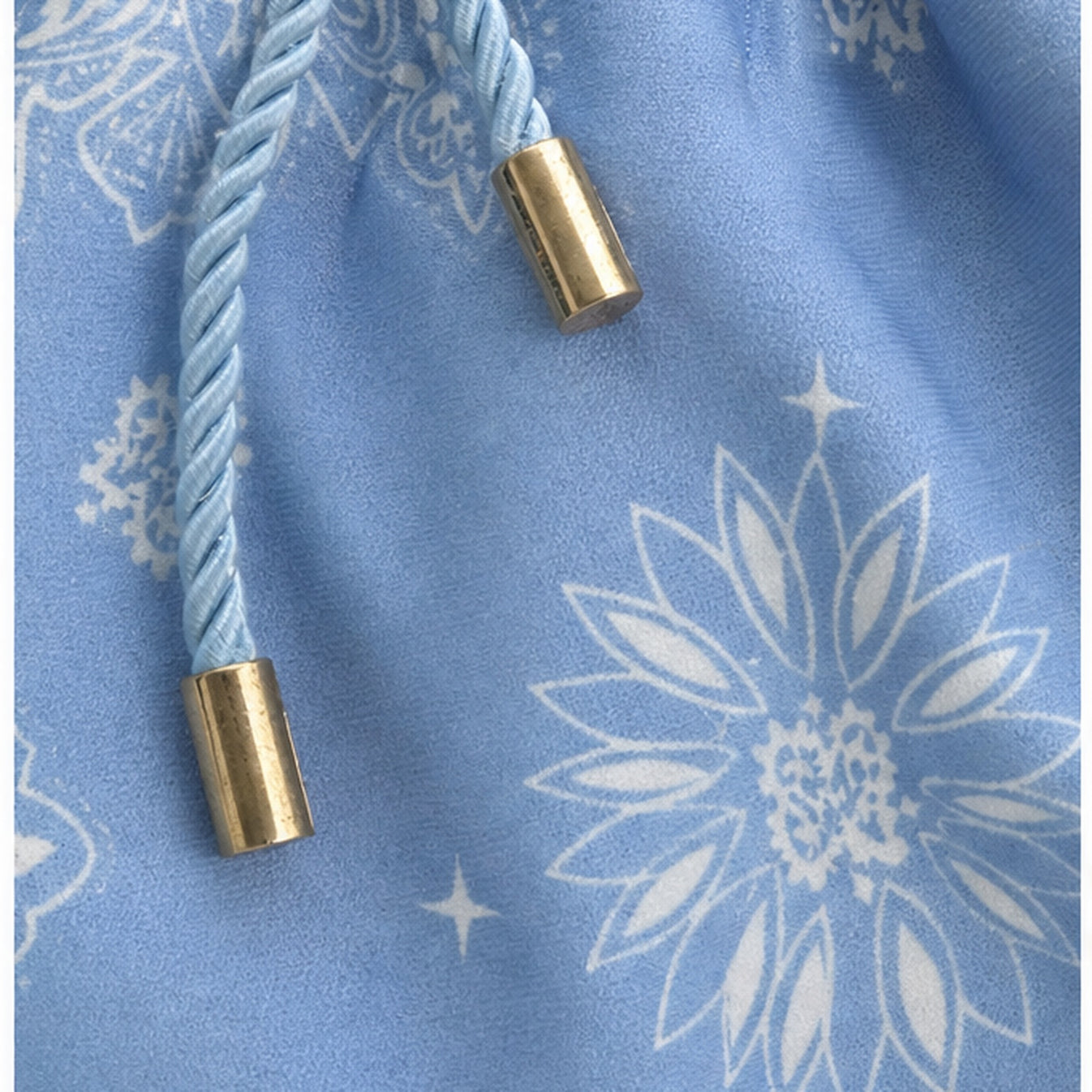 HS tas Blauw - detail van materiaal en afwerking