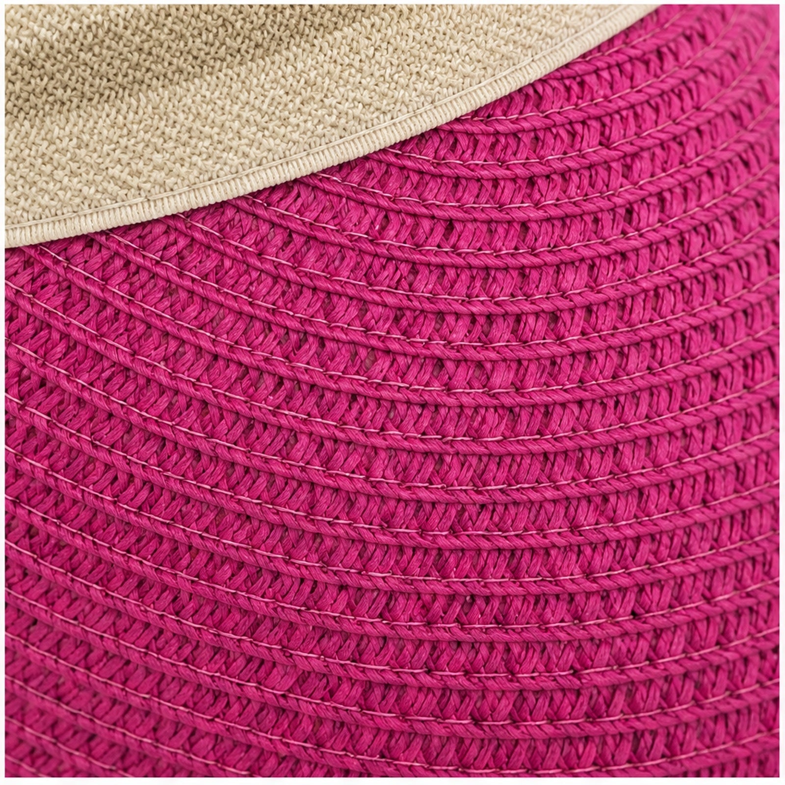 HS Fashion Zonneklep Basic - Roze - Roze - detail