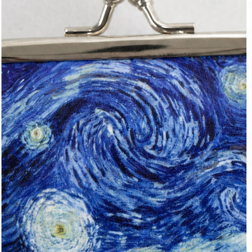 HS portemonnee Van Gogh Starry Night - detail van materiaal en afwerking