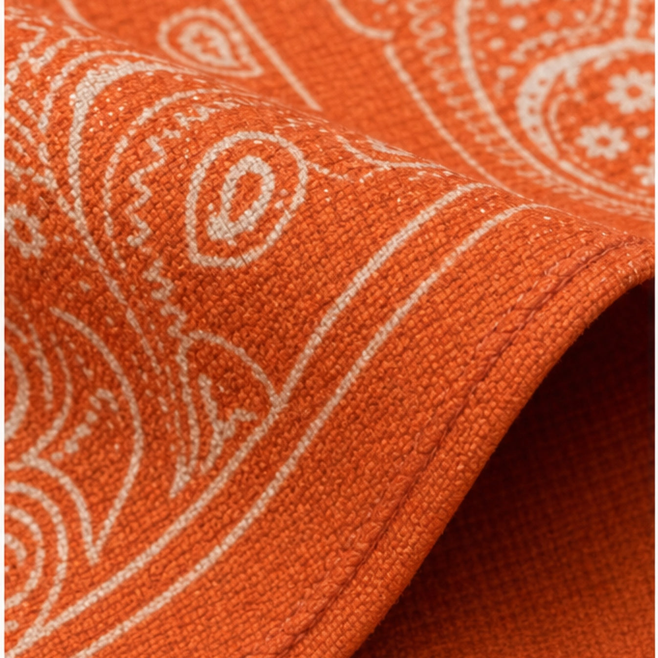 HS tas Oranje - detail van materiaal en afwerking