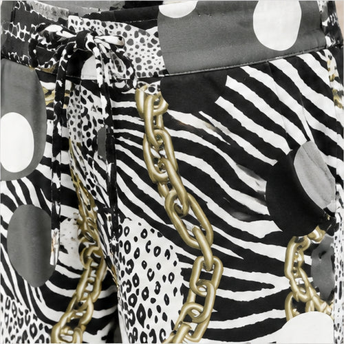 Angelle Milan Black White Animal Chain - detail