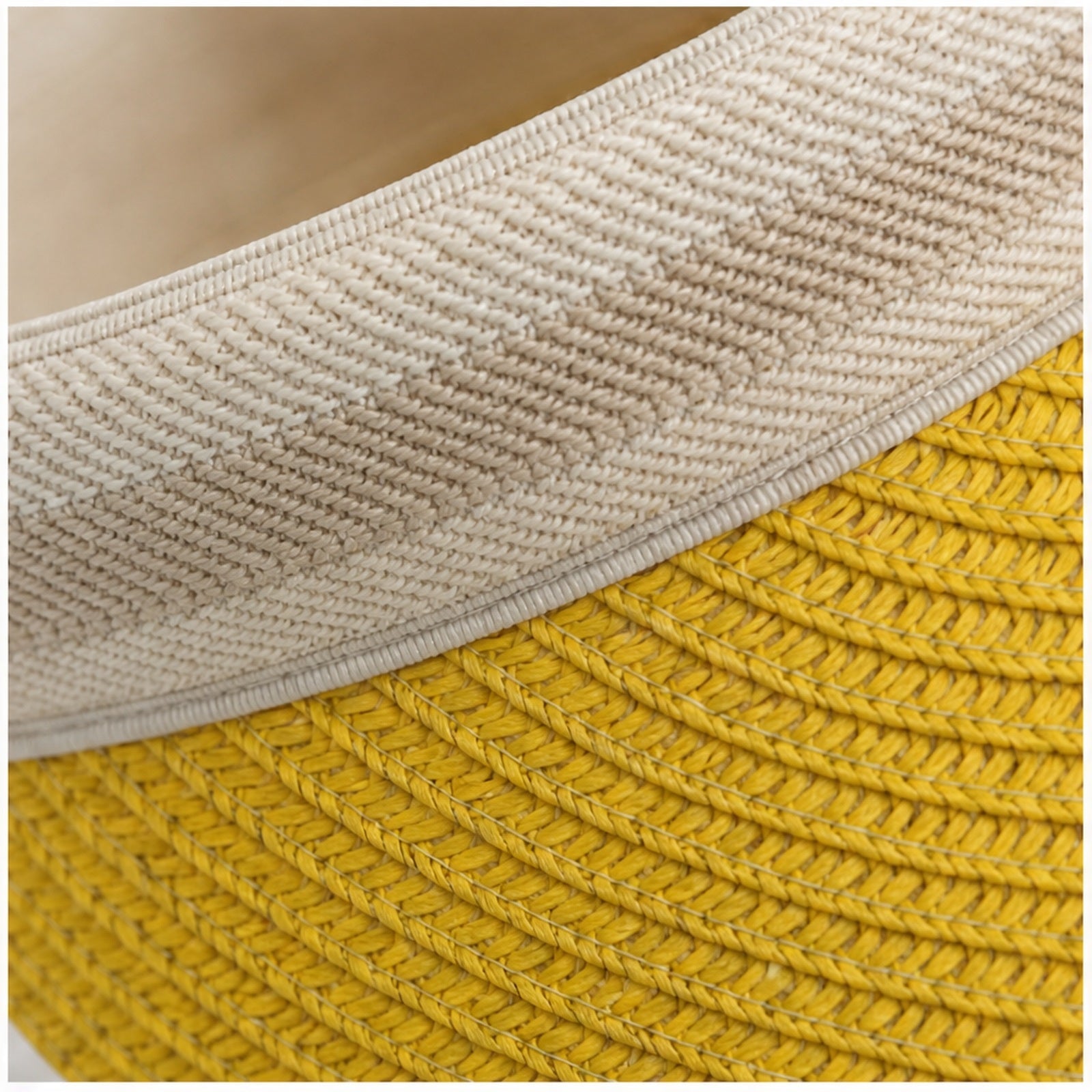 HS Fashion Zonneklep Basic - Geel - Geel - detail