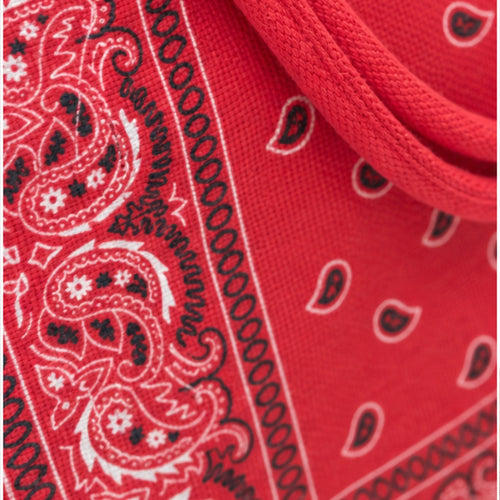 HS tas Rood - detail van materiaal en afwerking