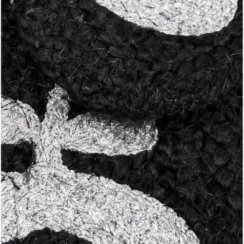HS crossbody tas Zwart Kralen - detail van materiaal en afwerking
