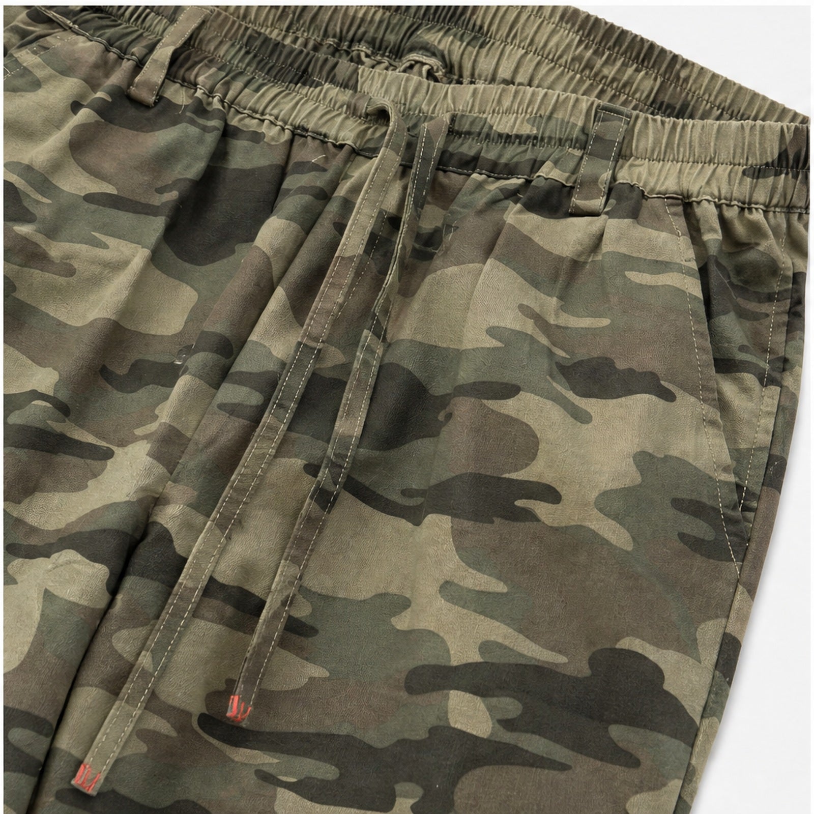 HS Broek One Size - Camo Cargo Recht Model - detail van taille en stof