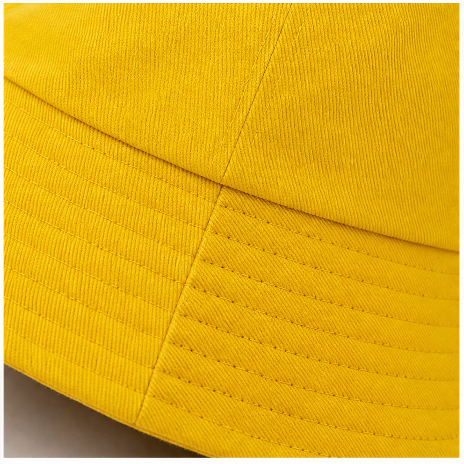 HS Fashion Bucket Hat - Geel - Geel - detail