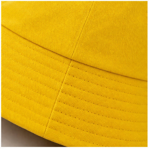 HS Fashion Bucket Hat - Geel - Geel - detail
