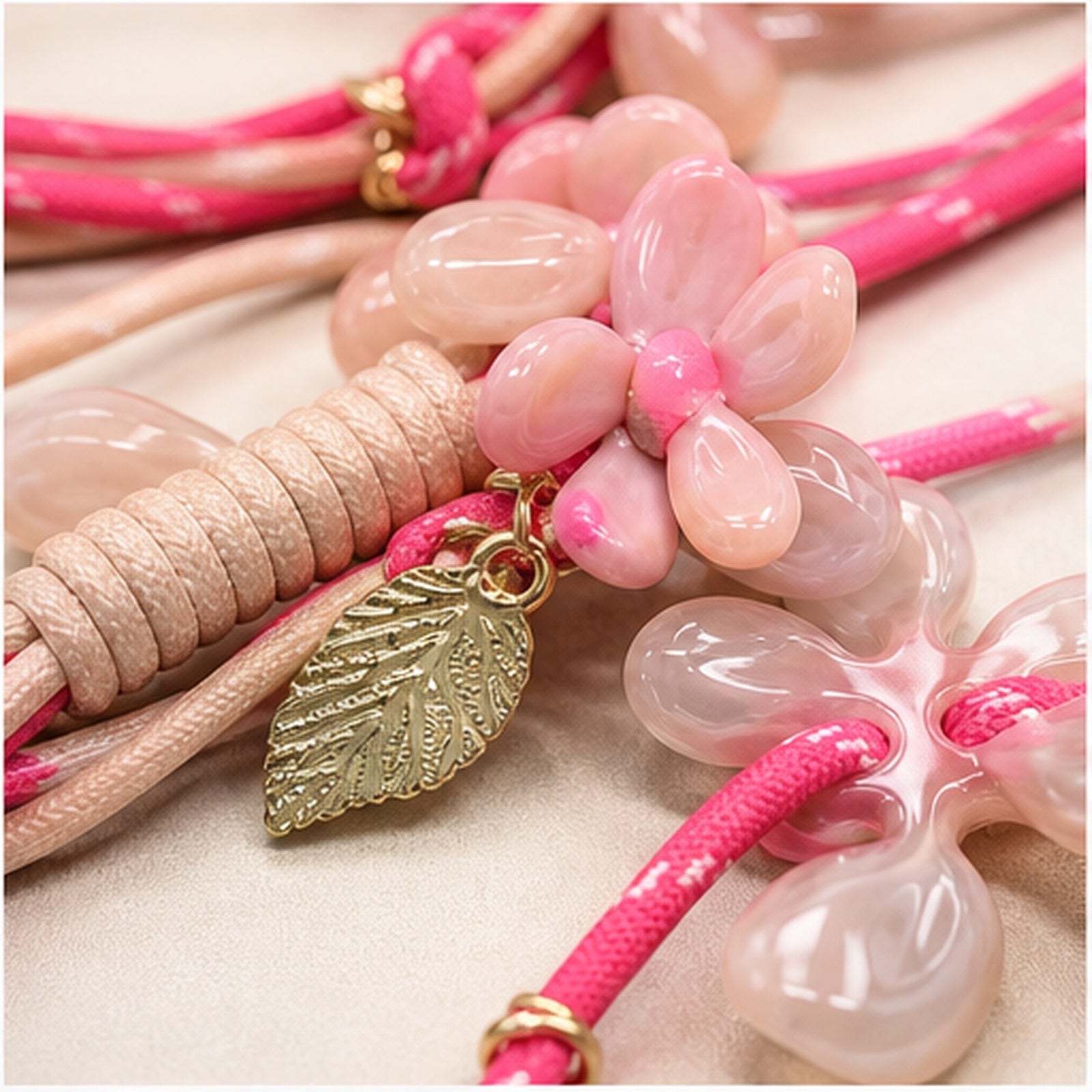 HS Fashion Tassenhanger - Beige design 35 - Beige design 35 - detail