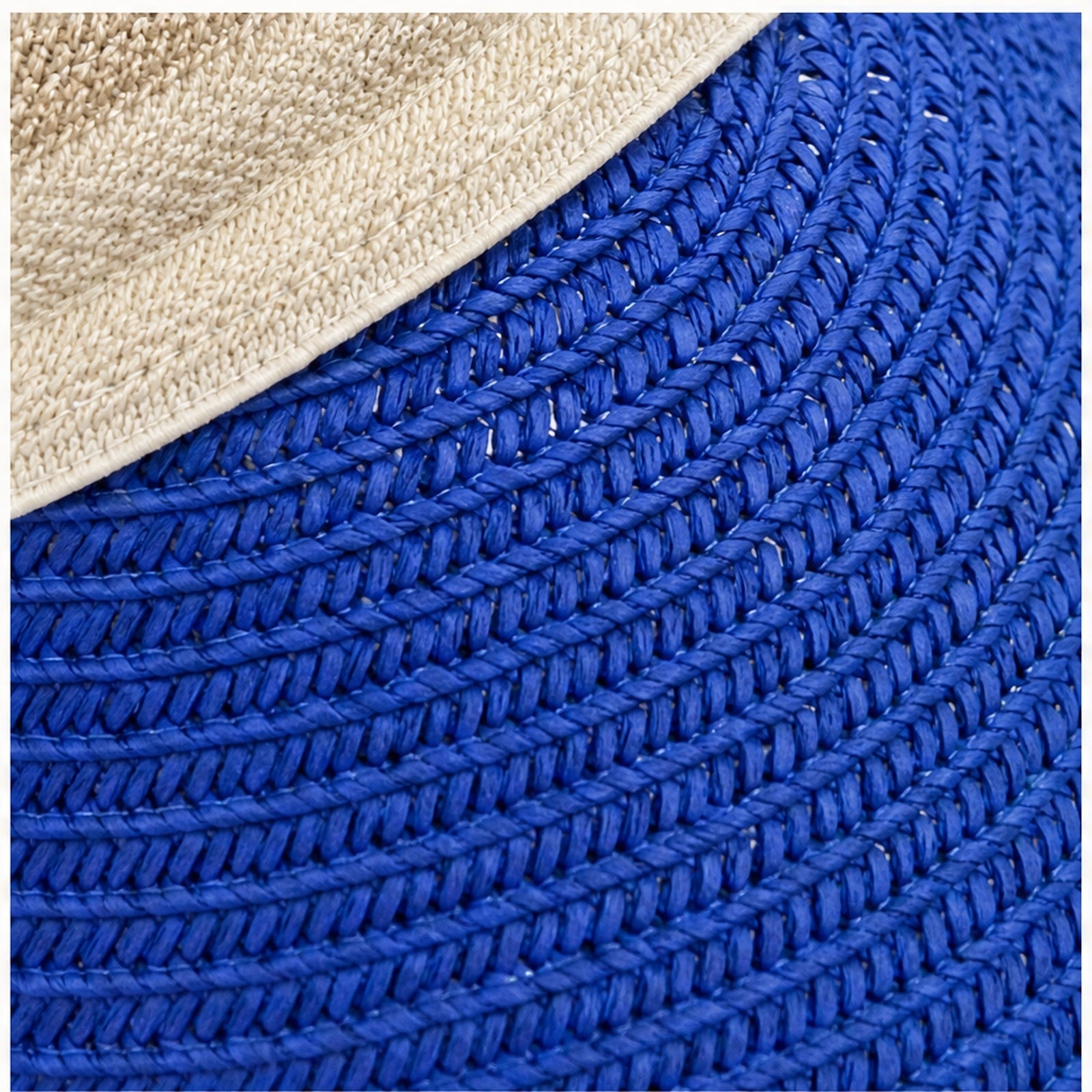 HS Fashion Zonneklep Basic - Blauw - Blauw - detail