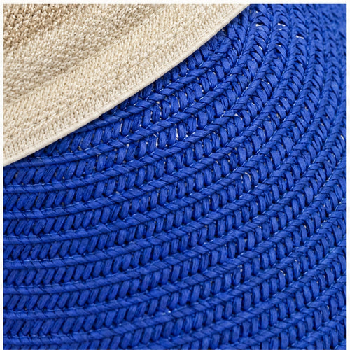 HS Fashion Zonneklep Basic - Blauw - Blauw - detail
