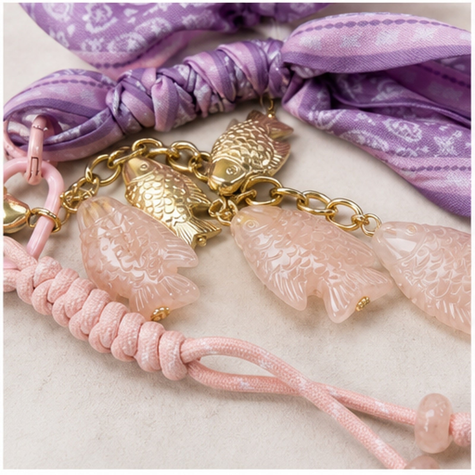 HS Fashion Tassenhanger - Beige design 44 - Beige design 44 - detail