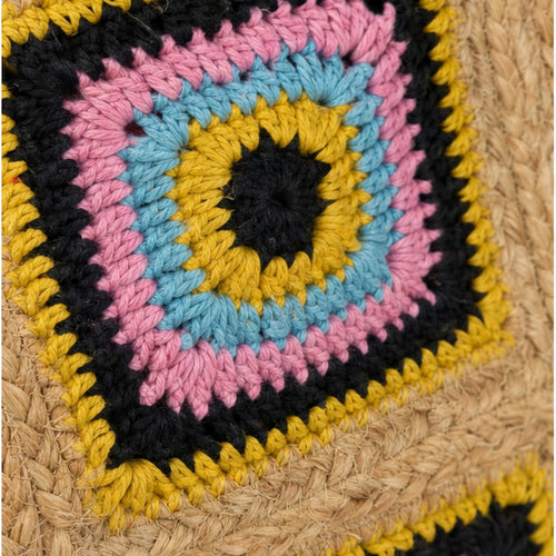 HS shopper Jute Crochet - detail van materiaal en afwerking