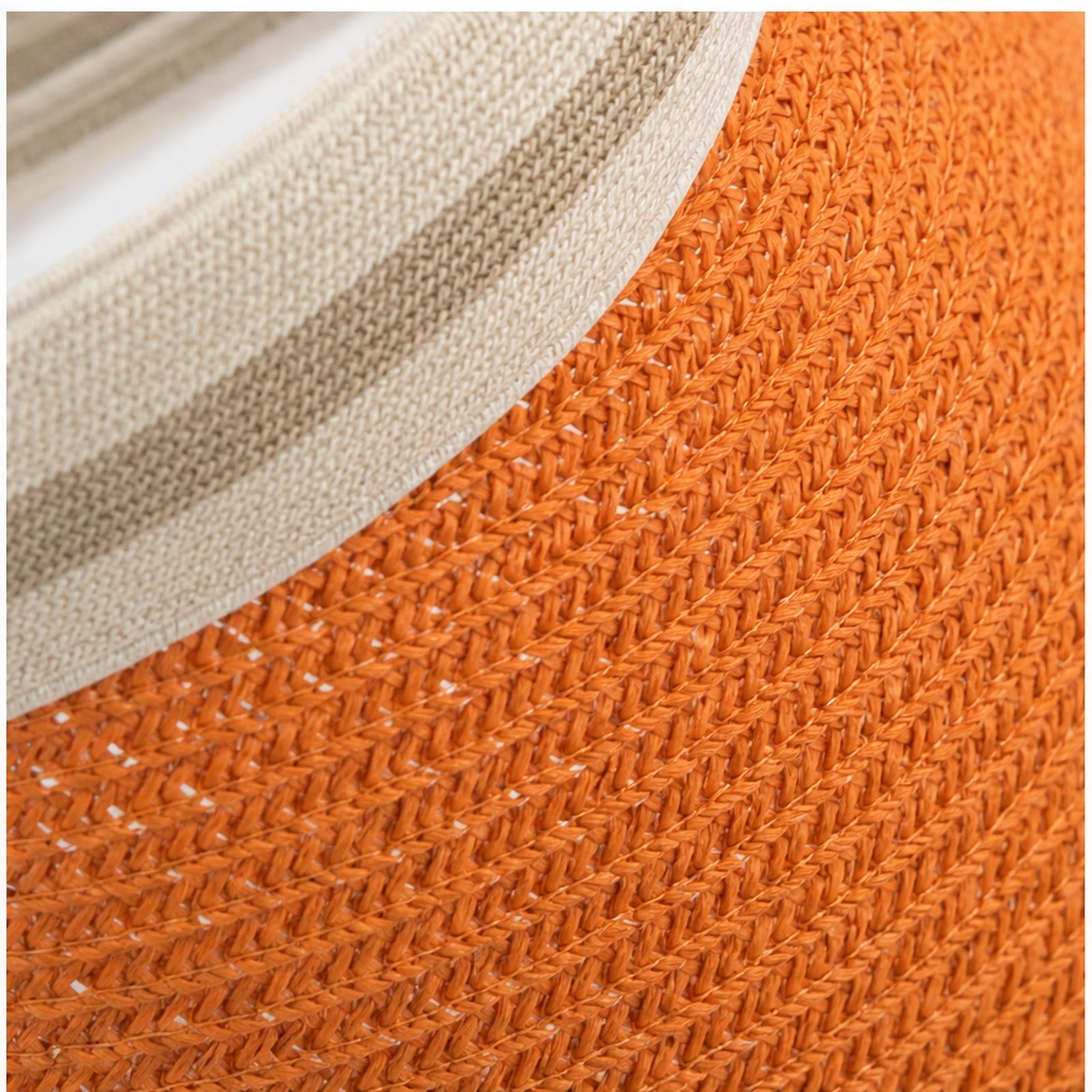 HS Fashion Zonneklep Basic - Oranje - Oranje - detail