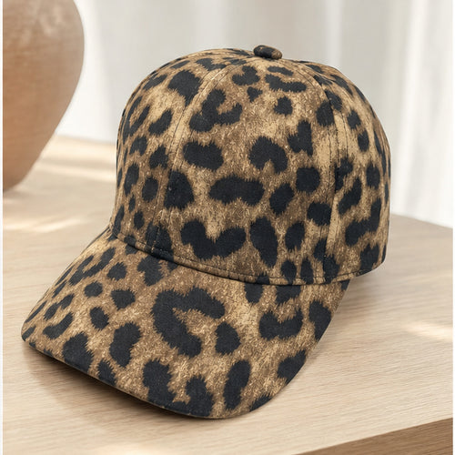 HS petje Bruin Leopard Print - sfeerbeeld