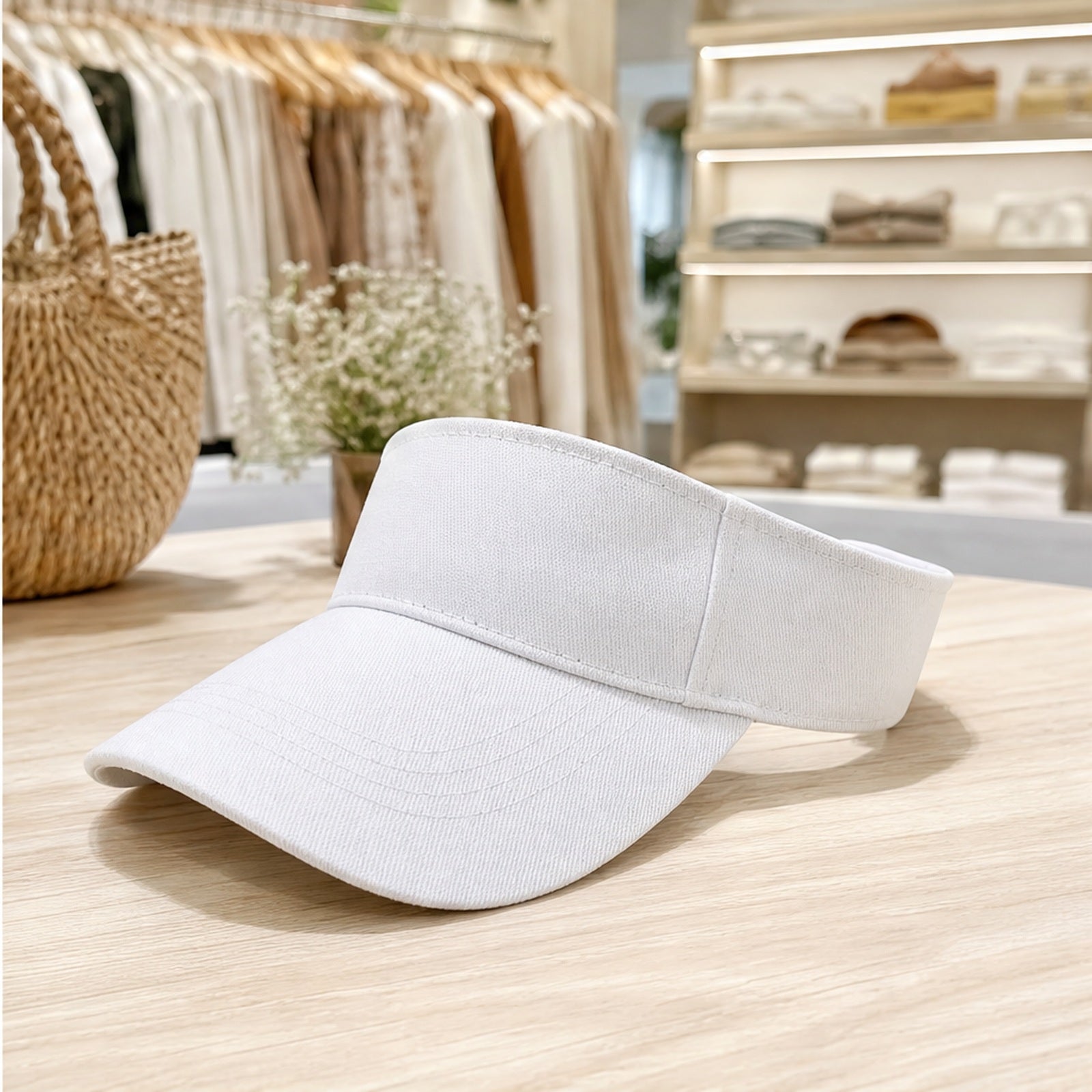 HS Fashion Zonneklep Fashion - Crème 15 - Crème - in setting
