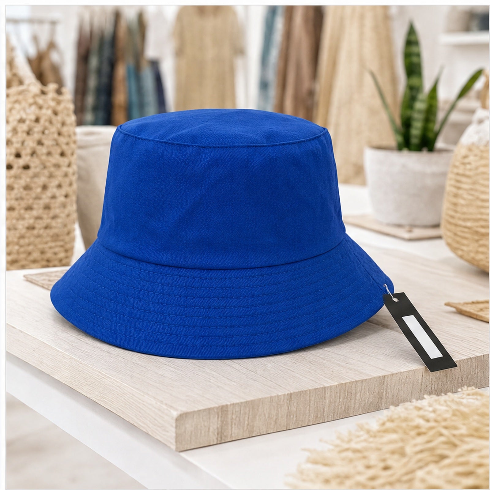 HS Fashion Bucket Hat - Blauw - Blauw - in setting