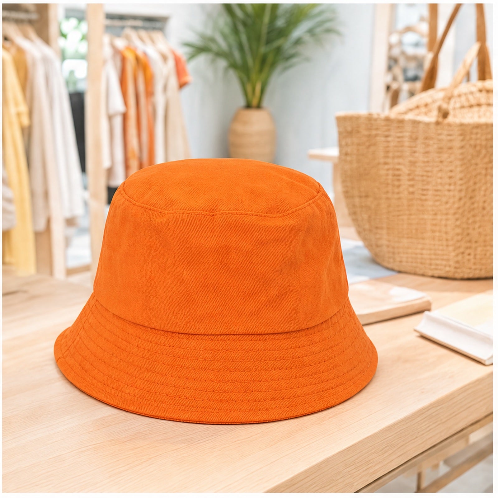 HS Fashion Bucket Hat - Oranje - Oranje - in setting