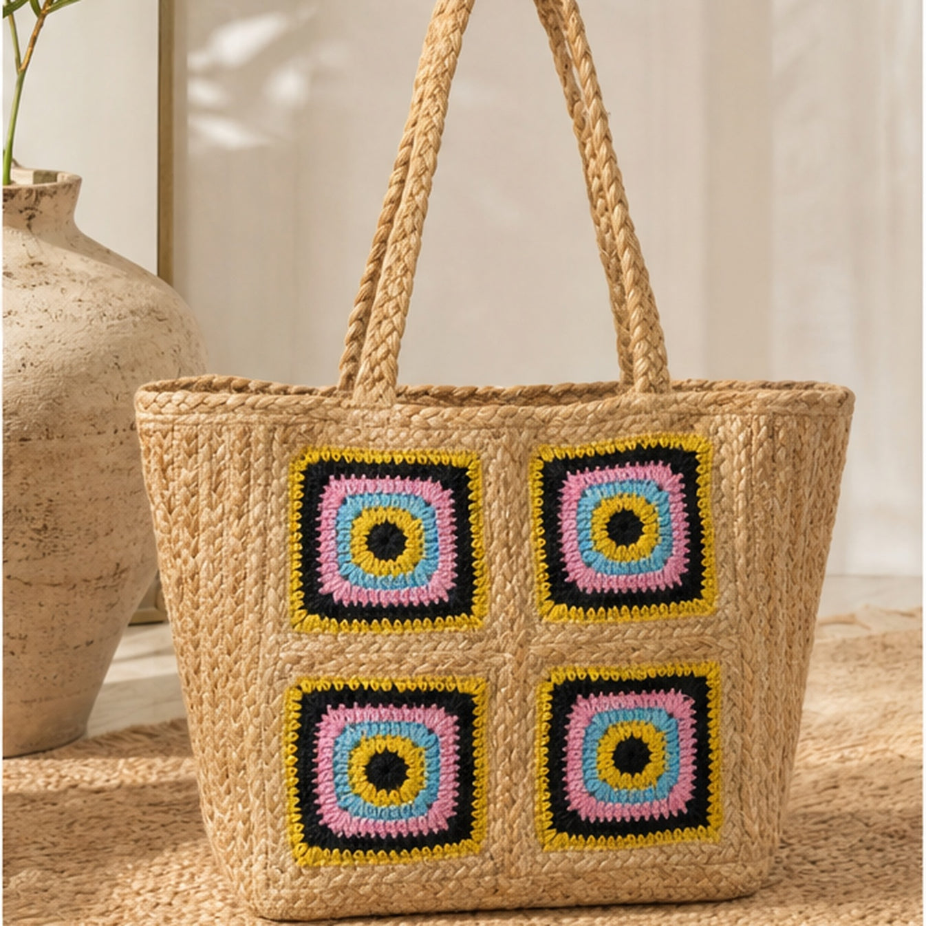 HS shopper Jute Crochet - sfeerbeeld