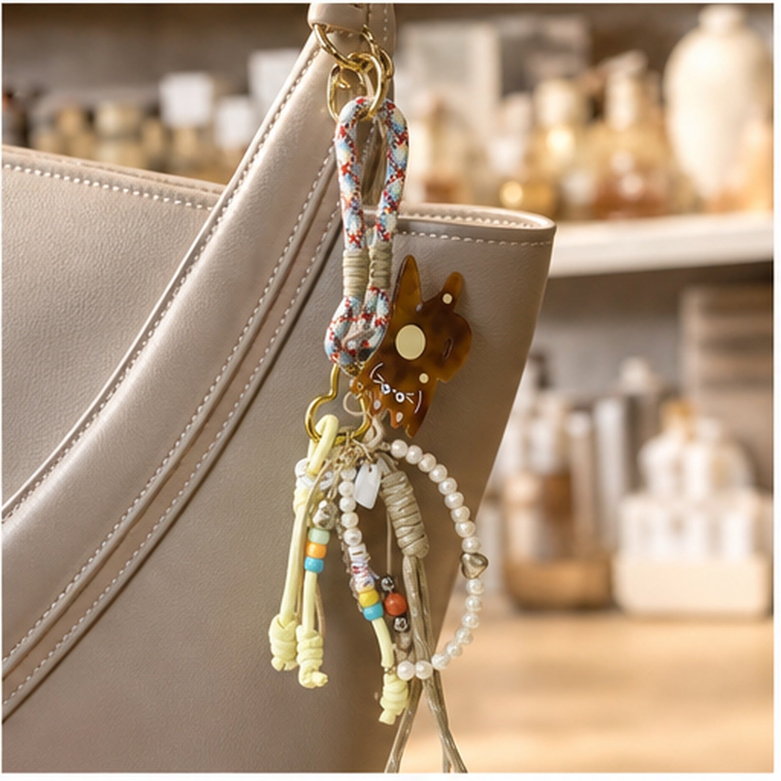 HS Fashion Tassenhanger - Multicolor design 36 - Multicolor design 36 - in setting