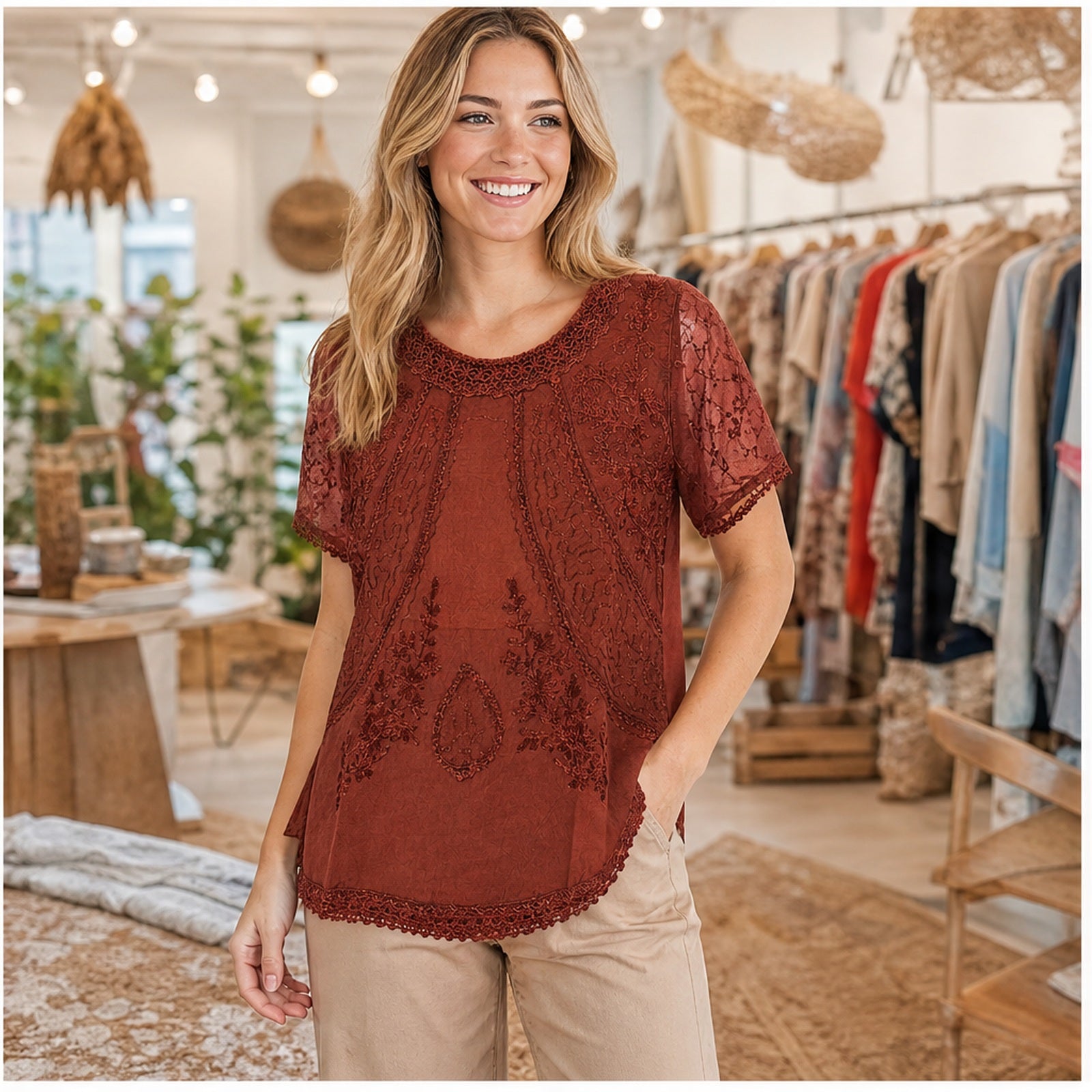 HS Shirt - Meerdere Kleuren - Roest Borduursel - sfeerbeeld