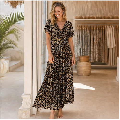 Jimi Fei Paris Bruin Leopard - sfeerbeeld