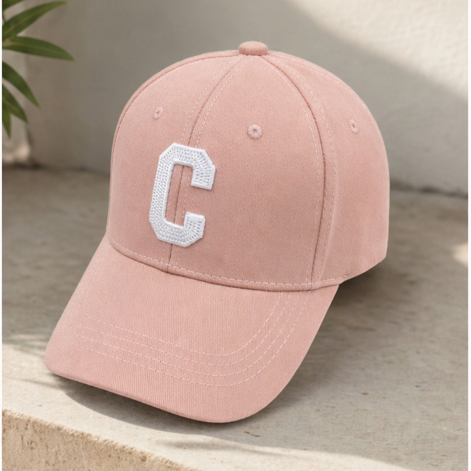 HS petje Roze Witte C Patch - sfeerbeeld