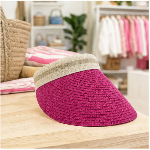 HS Fashion Zonneklep Basic - Roze - Roze - in setting