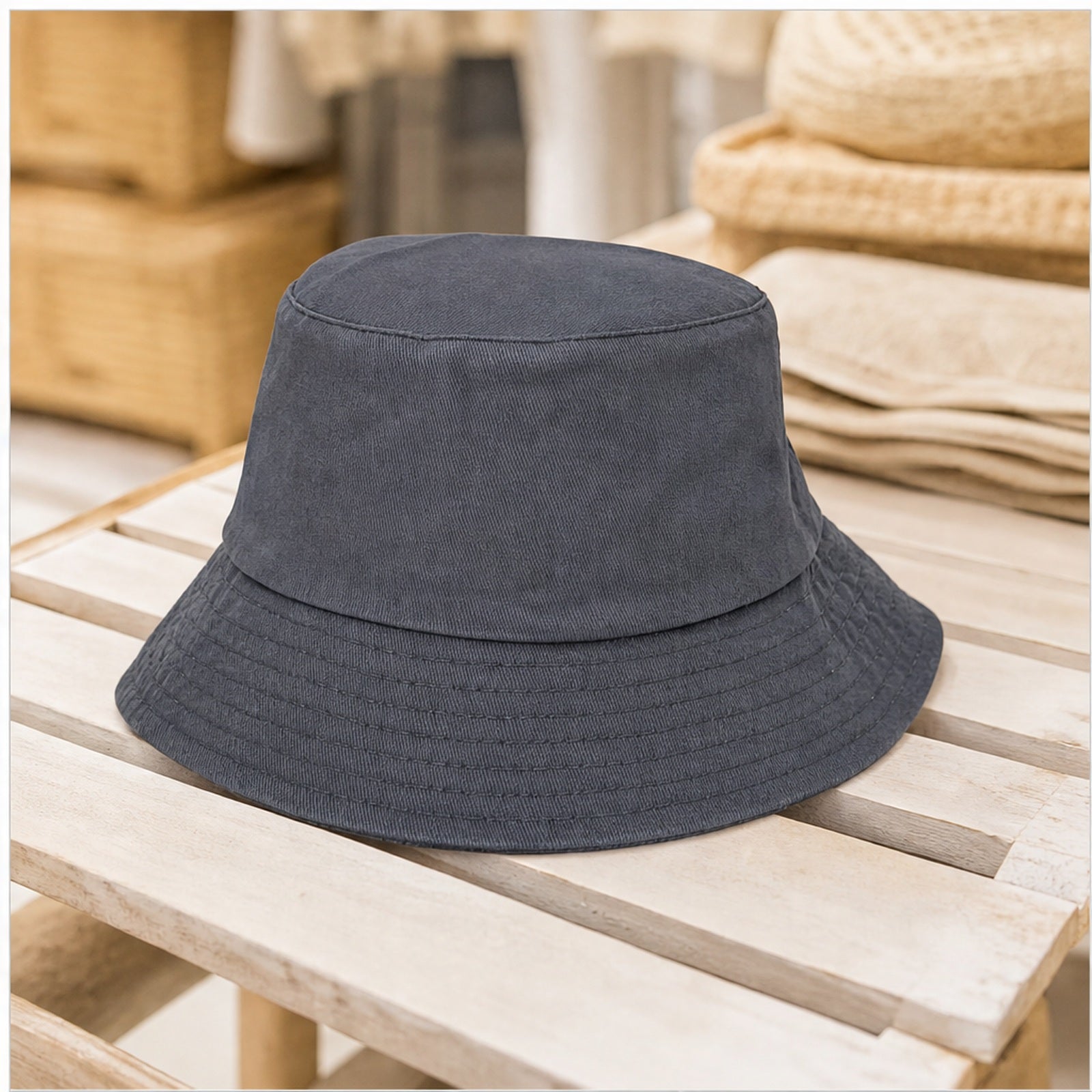 HS Fashion Bucket Hat - Groen - Groen - in setting