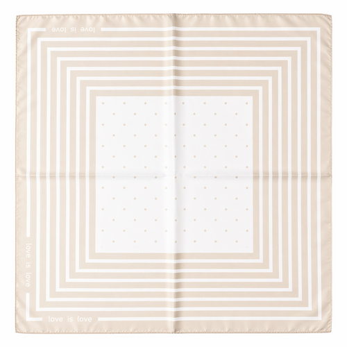 HS Sjaal - 70x70 NIEUW In 5+ Kleuren - Zijde Satijnen Look - Beige