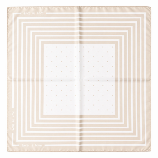 HS Sjaal - 70x70 NIEUW In 5+ Kleuren - Zijde Satijnen Look - Beige