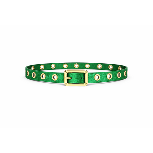 HS Riem - In 10+ Kleuren - One Size (Lange Riem) - Echt Leder - Groen