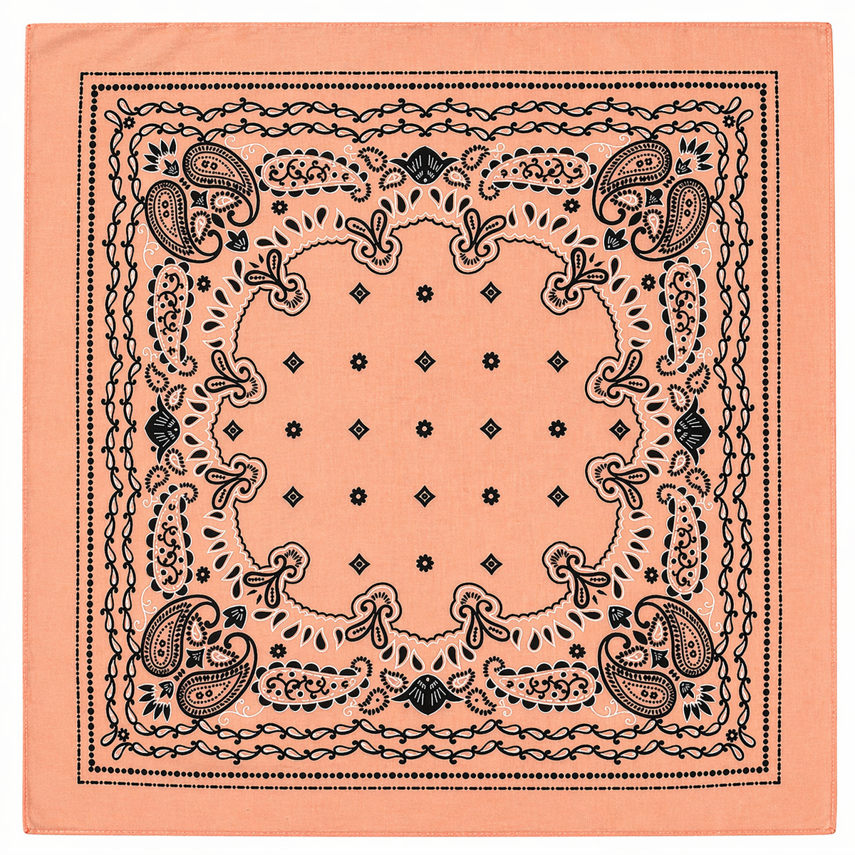 HS Sjaal - 70x70 NIEUW - In 8+ Kleuren - Cotton Look - Zalm