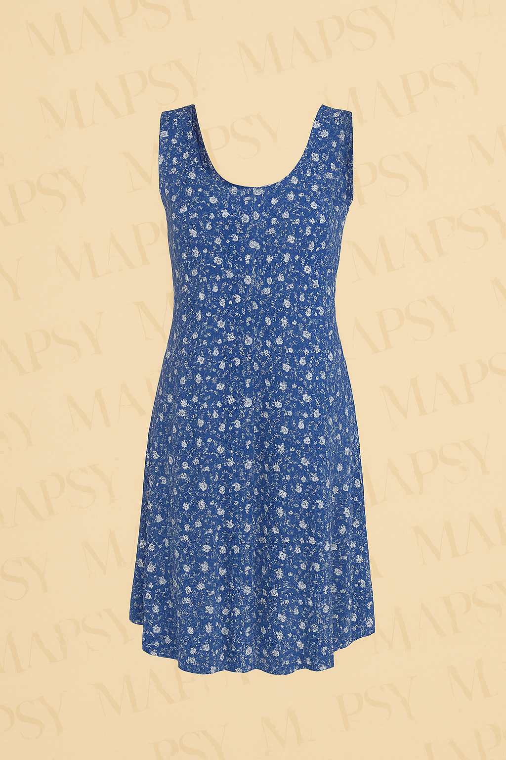 Debbie Morgan Jurk – Royal Blue Bloemetjes - Mapsy B.V