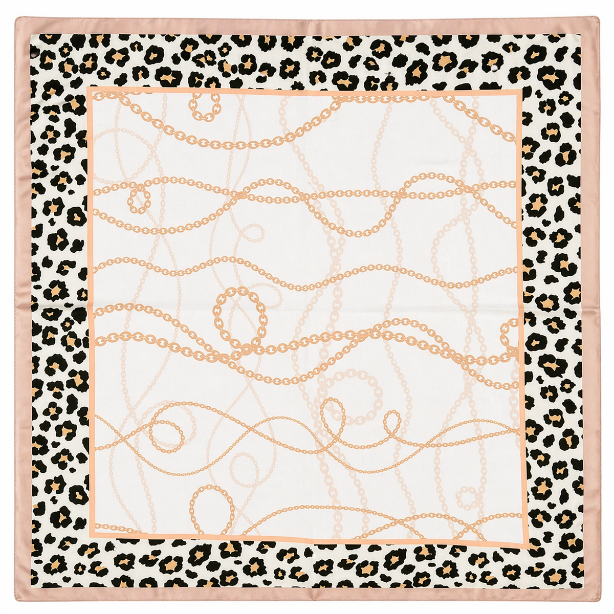 HS Sjaal - 70x70 NIEUW - In 4 Kleuren - Zijde Satijnen Look - Beige