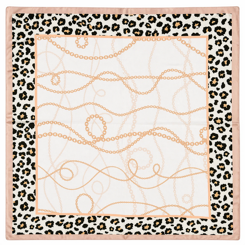 HS Sjaal - 70x70 NIEUW - In 4 Kleuren - Zijde Satijnen Look - Beige