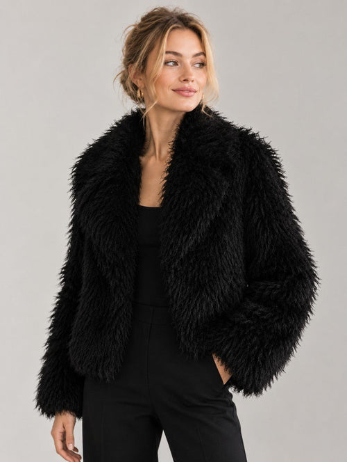 Faux Fur Shaggy Jas