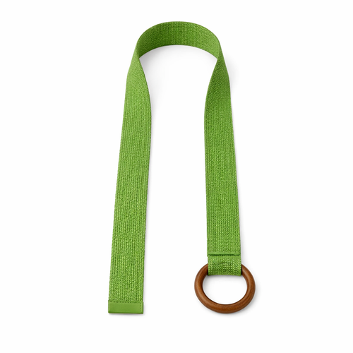 HS Riem - Effen met Houten Gesp - verstelbare pasvorm - 11 kleuren - BACK