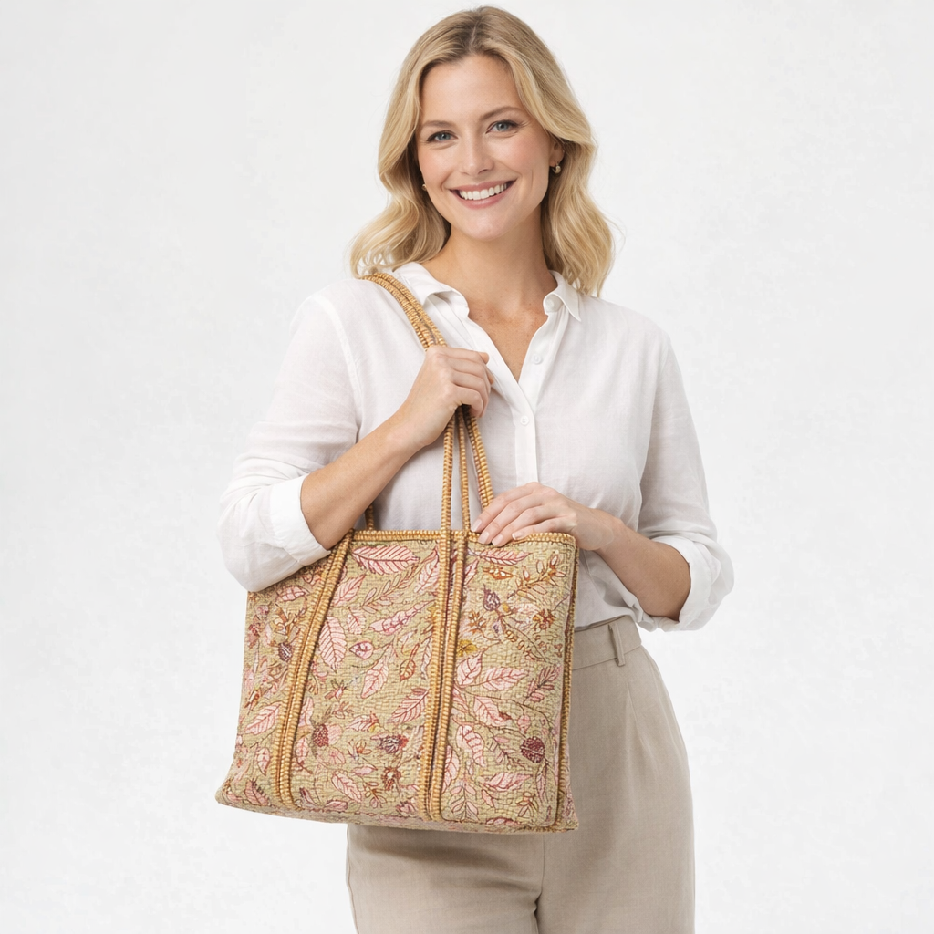 HS Shopper - 100% Katoen - praktisch voor dagelijks gebruik - 11 kleuren - MODEL_FRONT