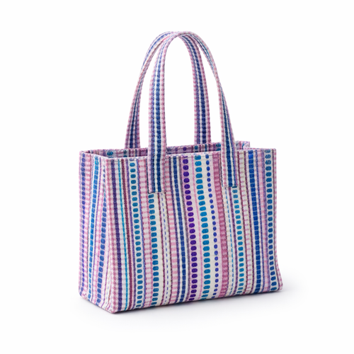 HS Shopper - 100% Katoen - praktisch voor dagelijks gebruik - 6 kleuren - BACK