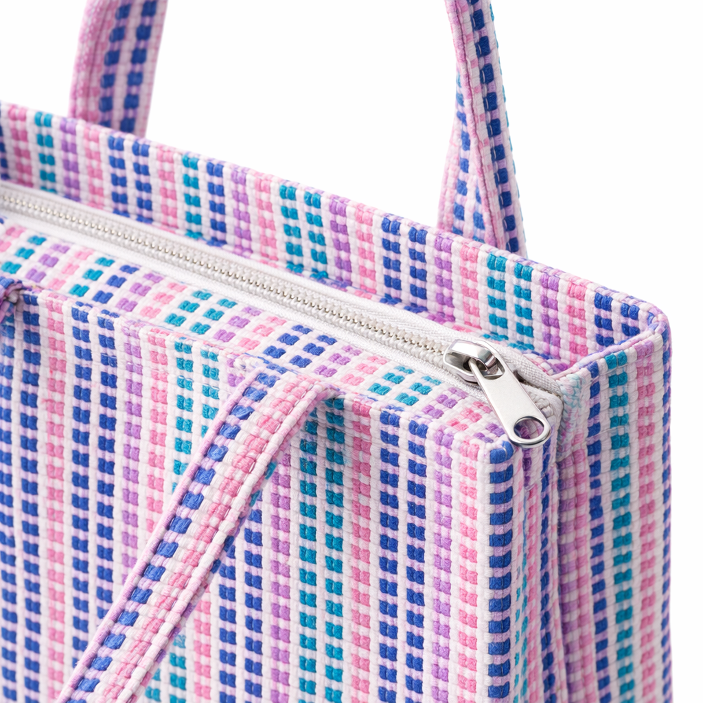 HS Shopper - 100% Katoen - praktisch voor dagelijks gebruik - 6 kleuren - DETAIL