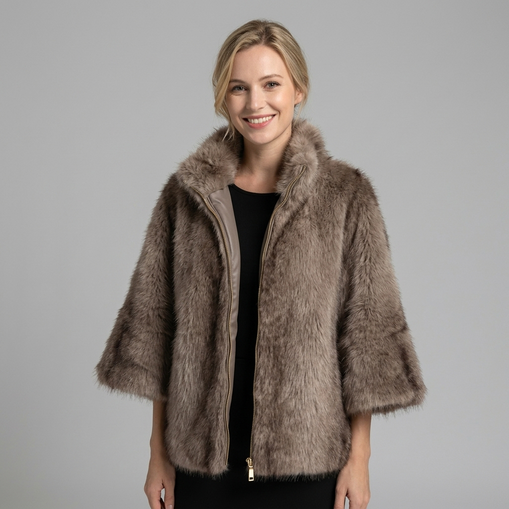 Faux Fur Jas – Model 41054