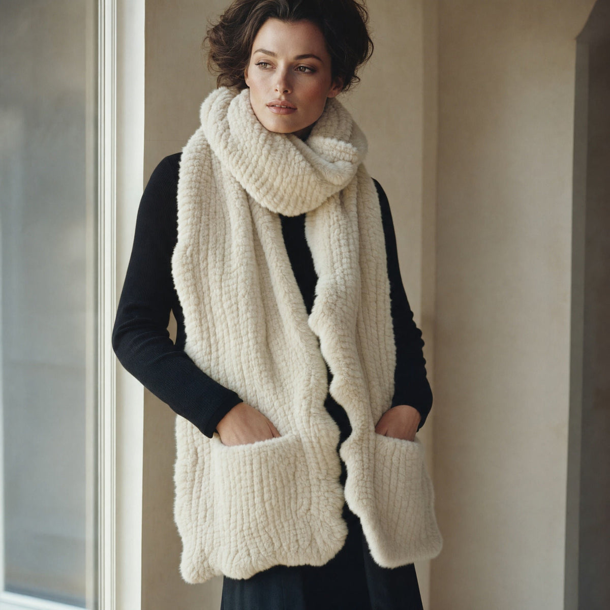 Faux Fur Sjaal - One Size