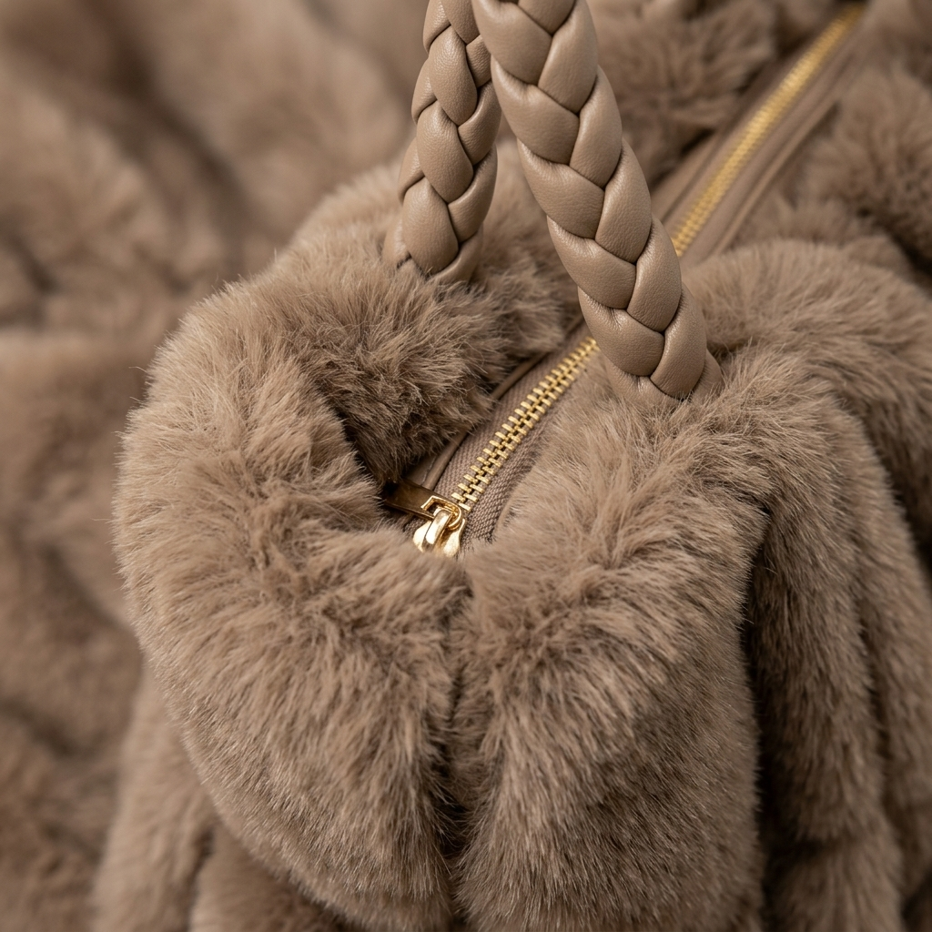 Faux Fur Shaggy Shopper – Model 15515