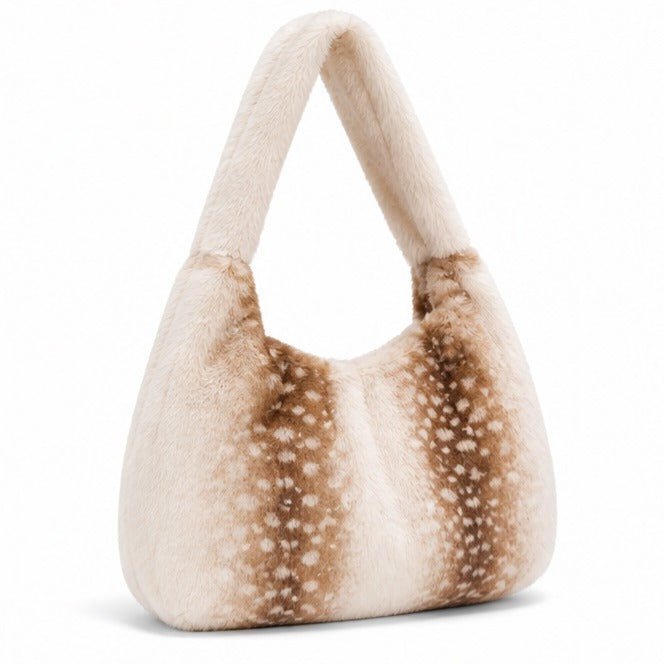 Spotted Faux Fur Schoudertas