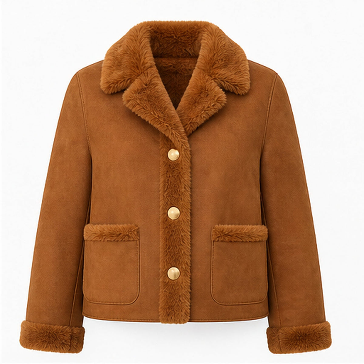 Reversible Faux Fur Jas - S/M & M/L