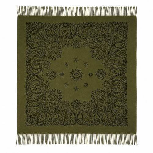 Vierkante Paisley Sjaal met Franjes - 105x105 cm